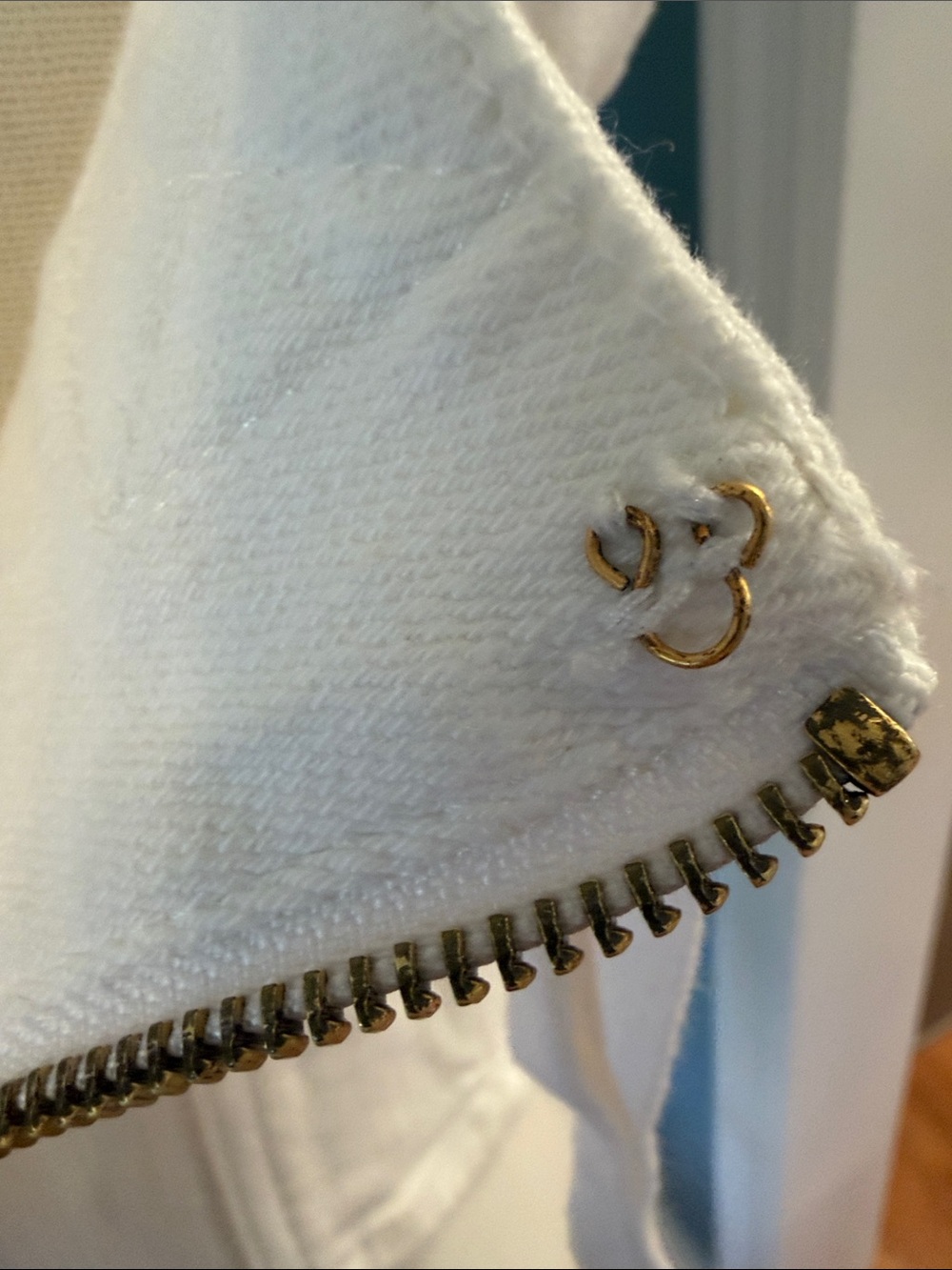Anthropologie White Denim Corset Tank top by Maeve - Picture 7 of 8